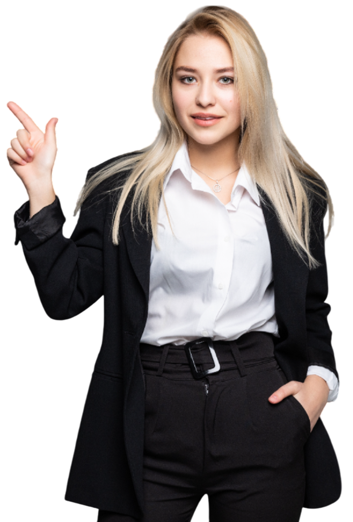 A woman watching Rs- Services is the best digital marketing and website development agency in Kolkata.